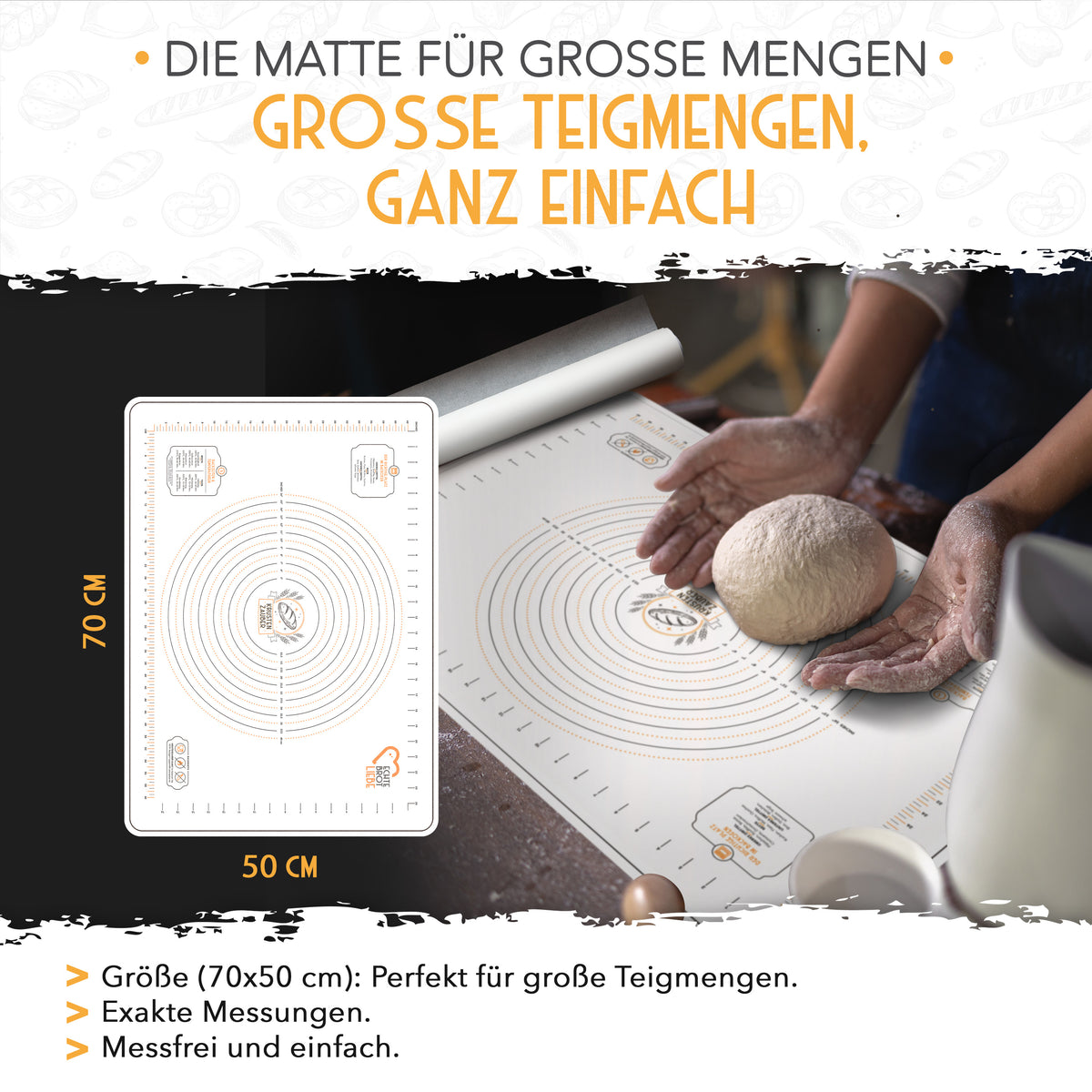 BPA-Freie Backmatte 50x70cm