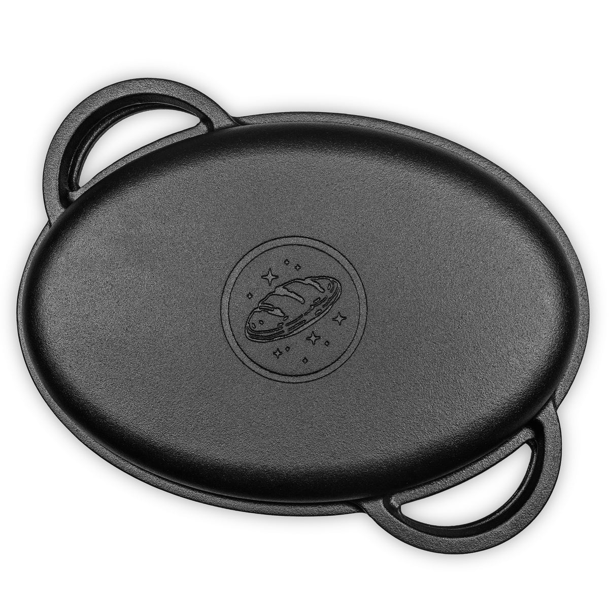 2-in-1 Gusseisen Bräter 6,0l mit Deckel inkl. Gärkorb