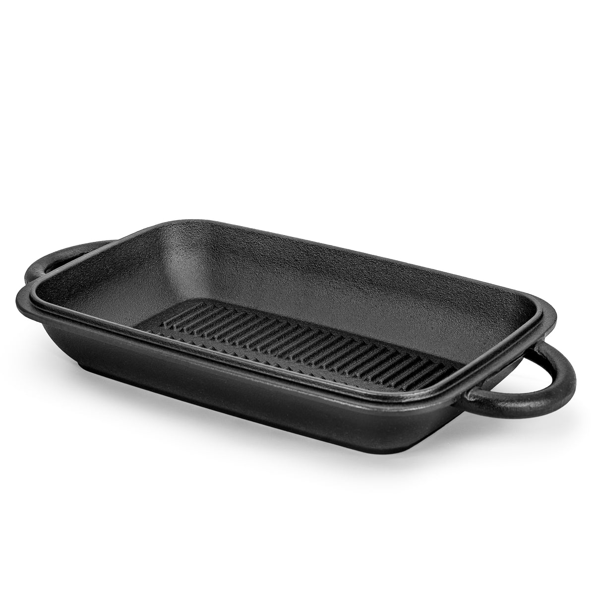 2-in-1 Gusseisen Bräter 3,6l mit Deckel inkl. Gärkorb